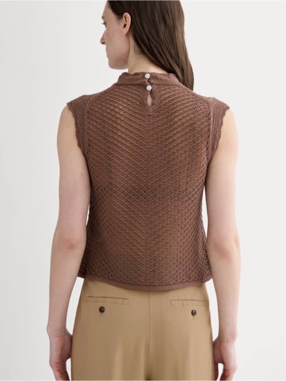 NET Everlane The Lace Knit mock neck top - Picture 4 of 4